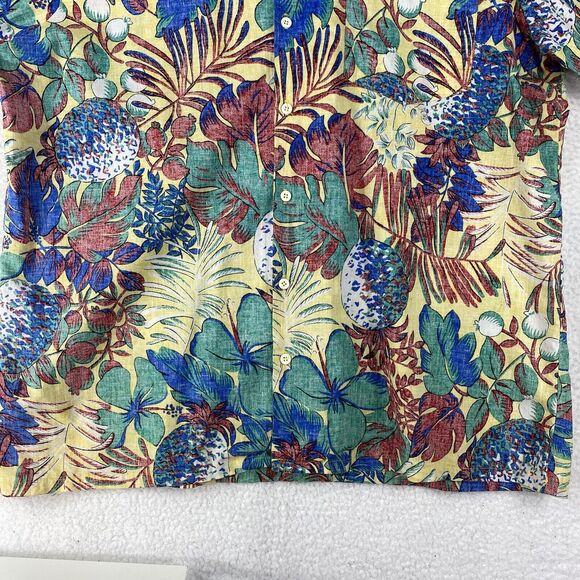 Da Vinci California Hawaiian Shirt Mens Size 1X XL Tropical Reverse Print USA - Picture 3 of 16